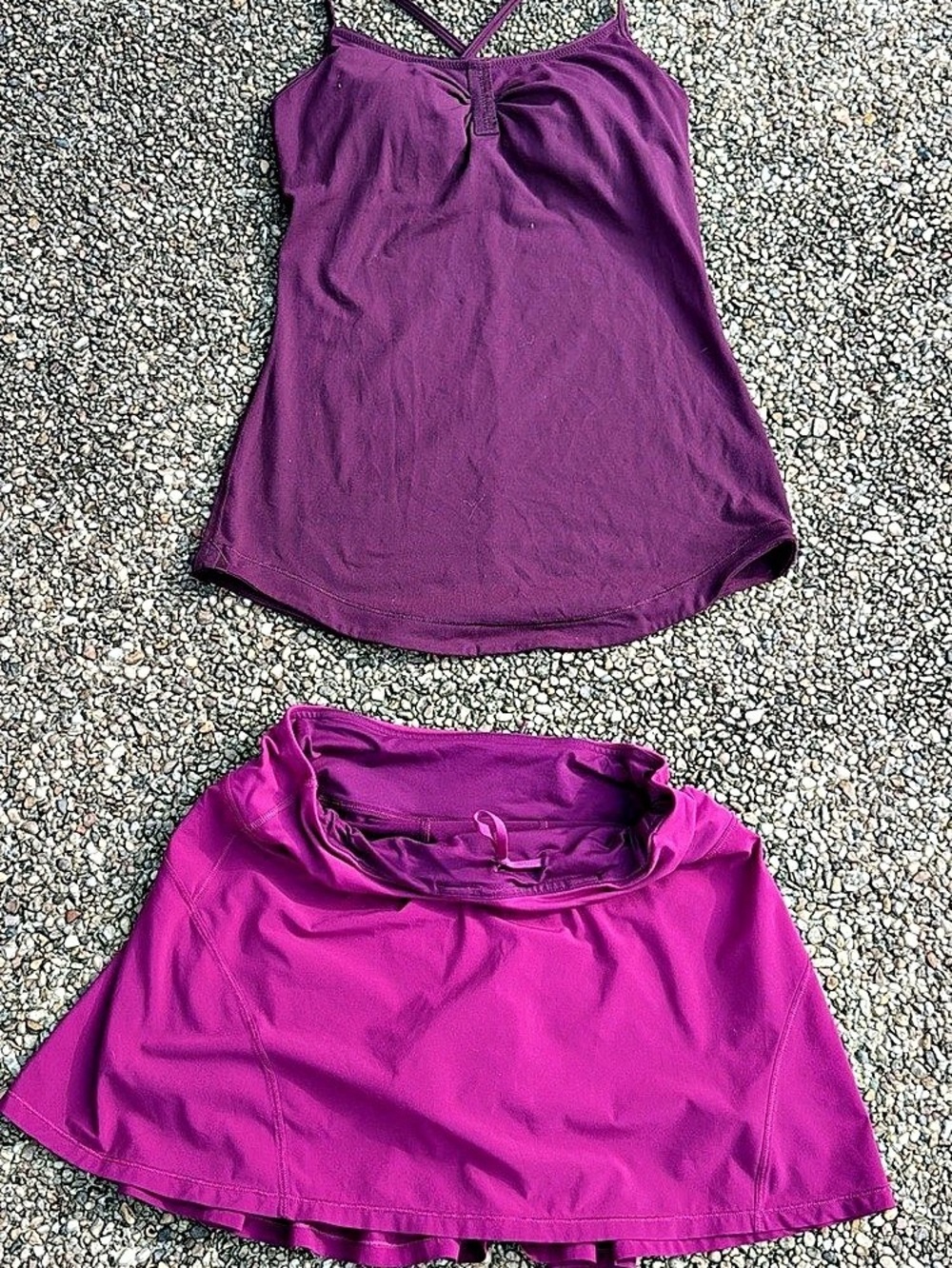 Lululemon Purple & Pink Skirt Set - Picture 2 of 2